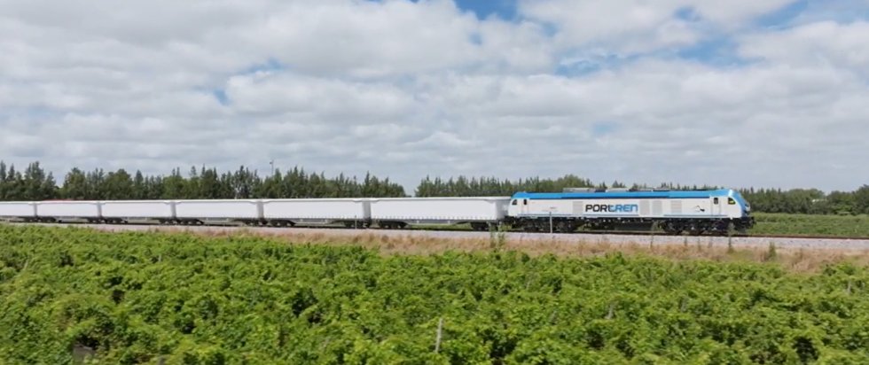 UPM pulp shipment by train