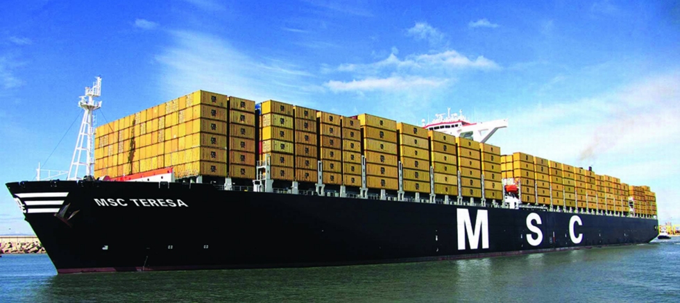MSC container ship MSC container ship