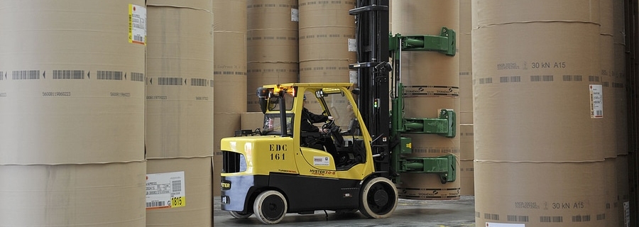 paper warehouse - forklift paper warehouse - forklift
